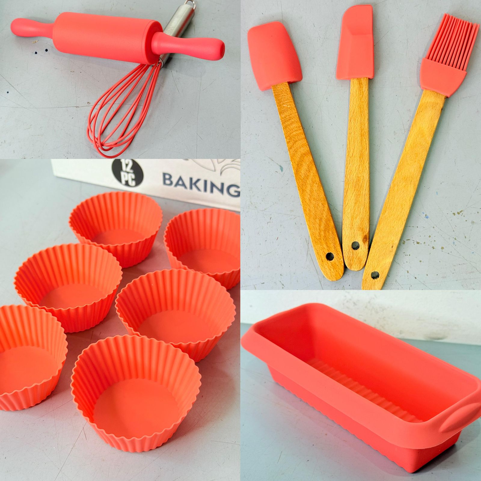 SET DE REPOSTERIA DE SILICONA-12 PCS