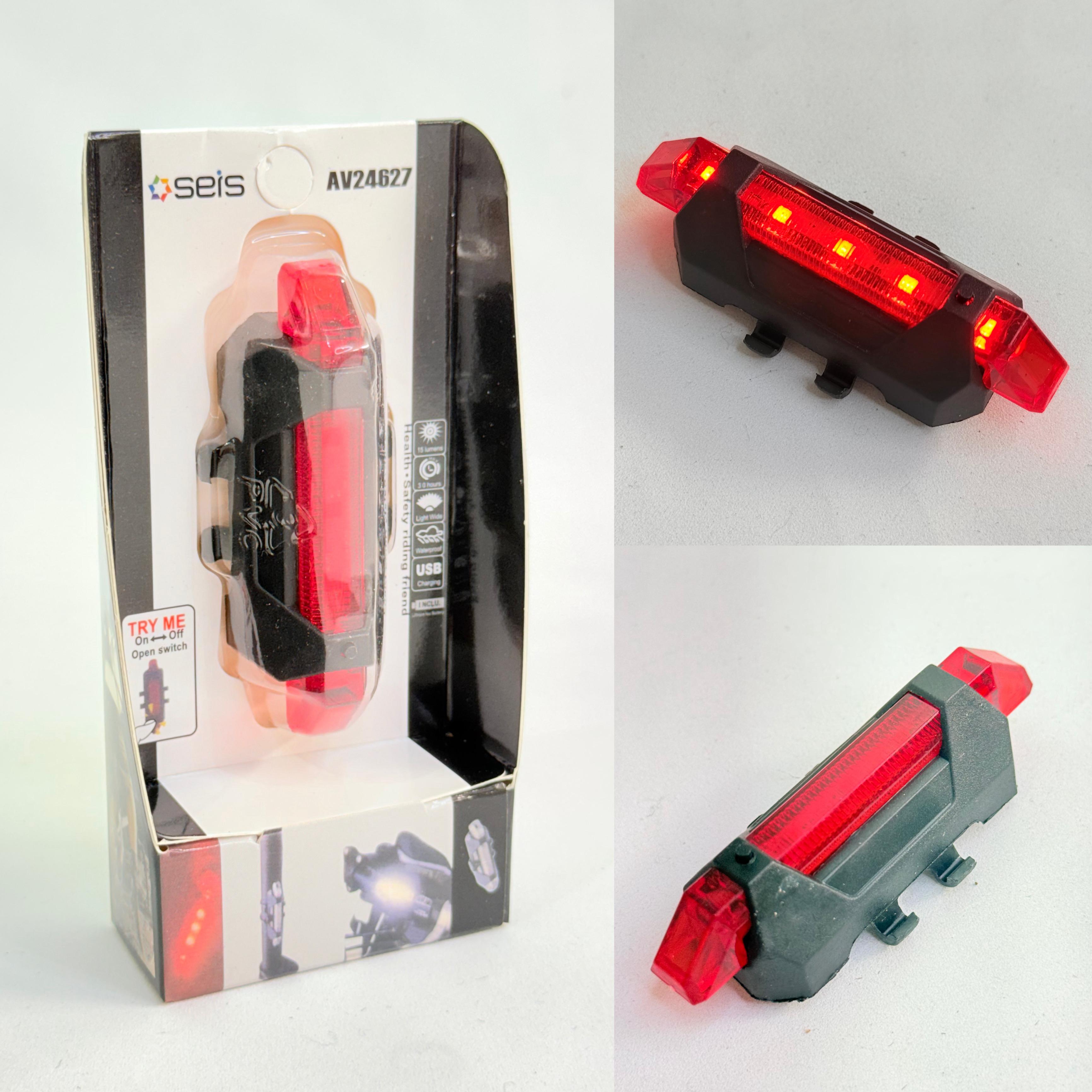 🚵 LUZ TRASERA PARA BICICLETA RECARGABLE