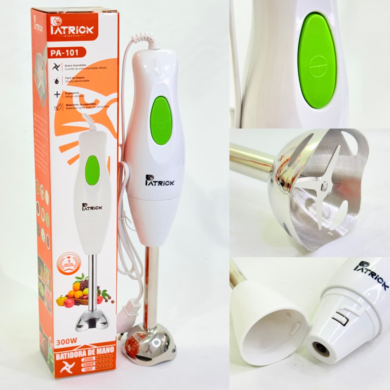 🥄 MINIPIMER PALITO DE ACERO - PATRICK 300W