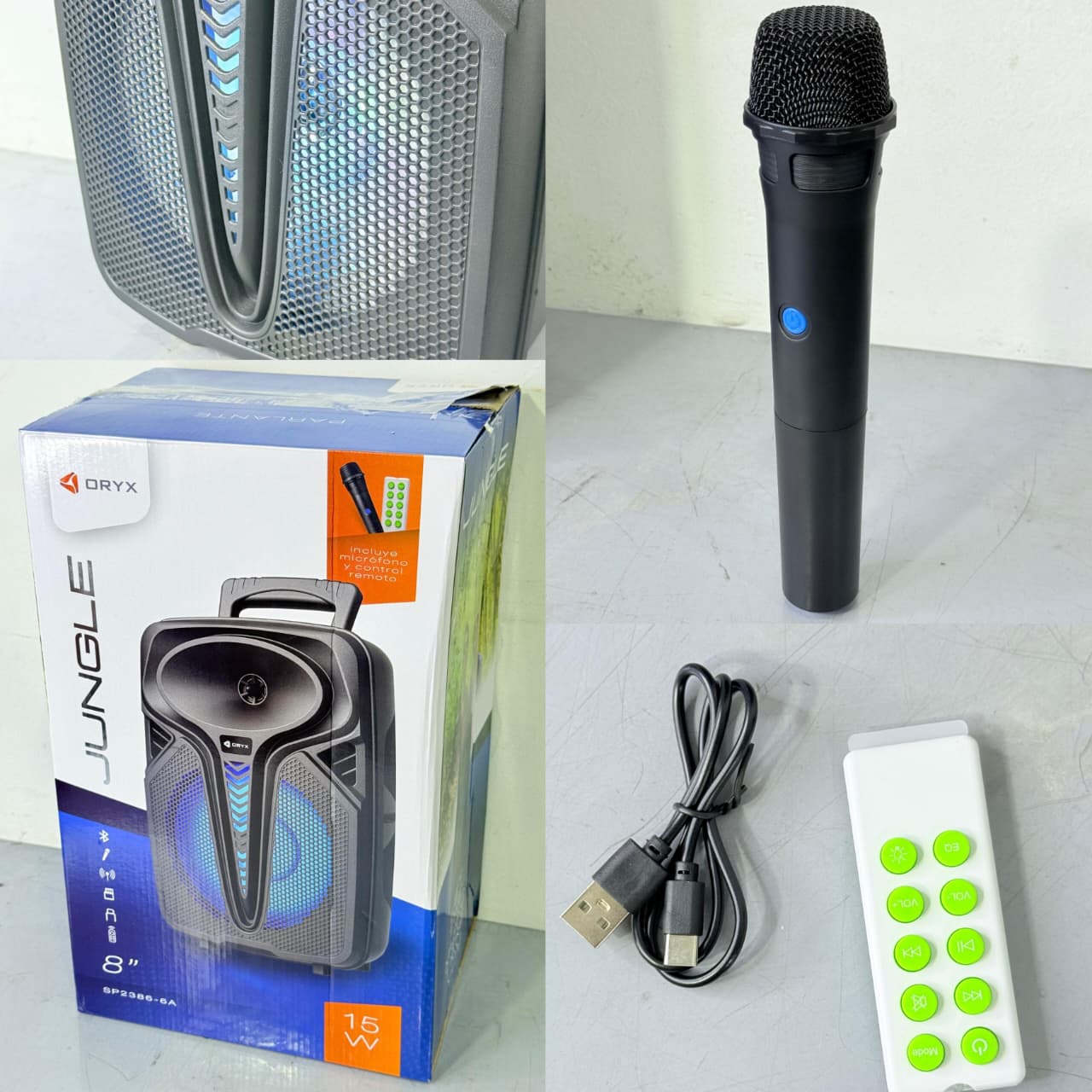 🔊 PARLANTE PORTÁTIL ORYX 8” – 15W