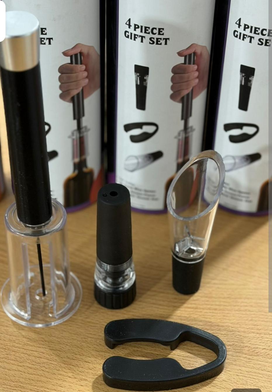 SET DESPATADOR DE VINO PREMIUM 4 PIEZAS